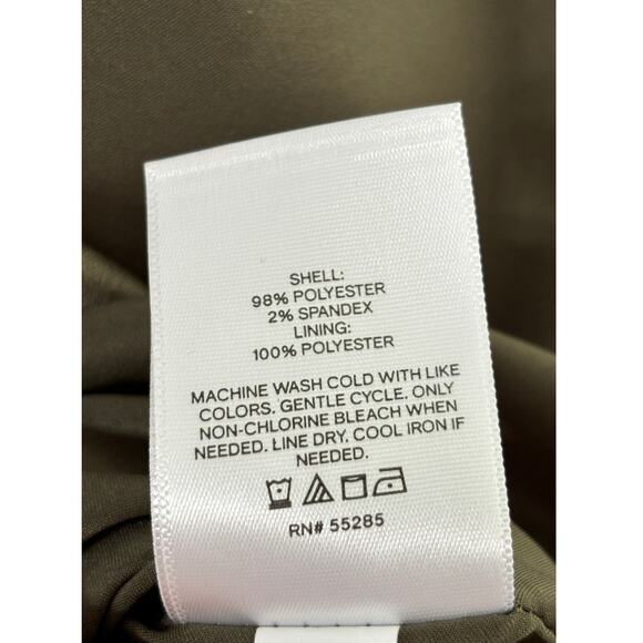 Express Sleeveless Wrap Asymmetrical Hem Mini Blazer Dress Womens 12 Green New - Picture 13 of 13